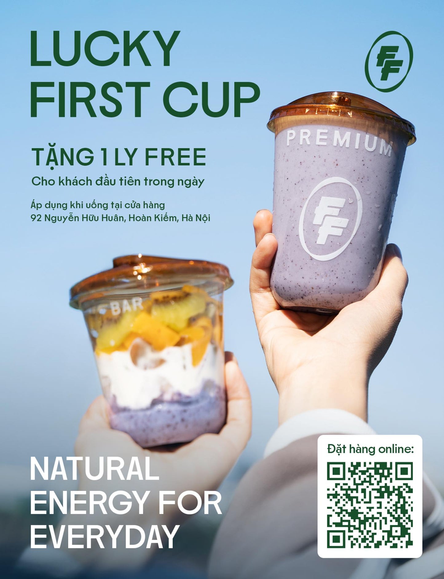 FIRST CUP IS FREE